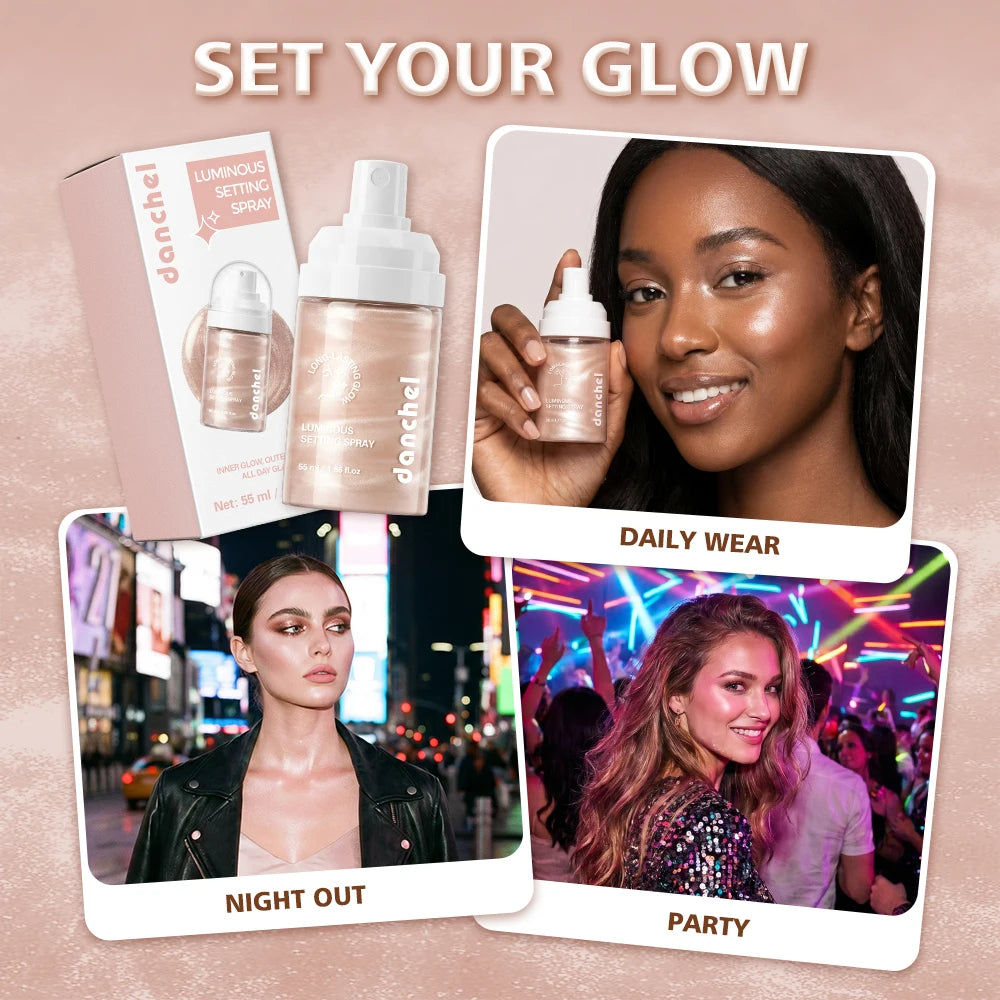 Luminous Setting Spray for Hydrating Dewy Makeup Finish