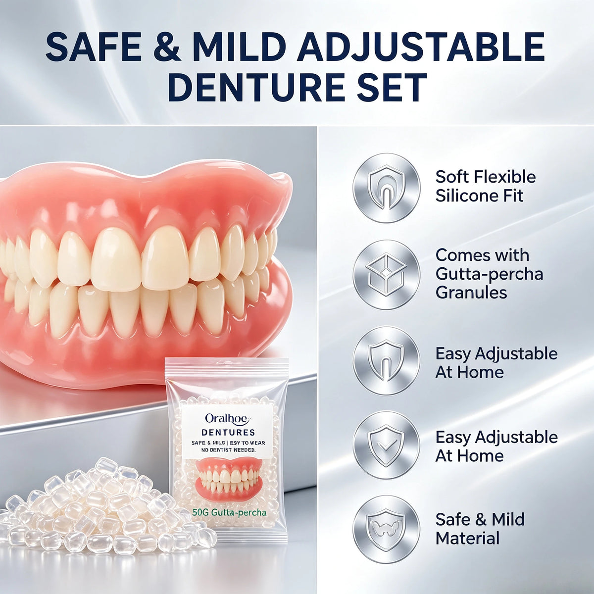 Complete Denture Storage and Cleaning Care Kit