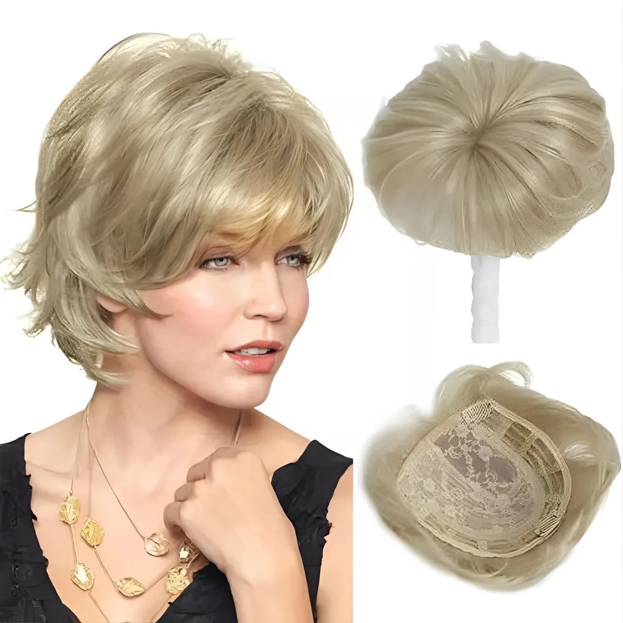 Short Pixie Cut Hair Topper for Thinning Hair - 13