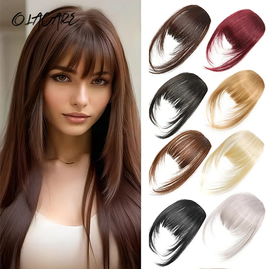Clip-In Synthetic Hair Bangs with Temples