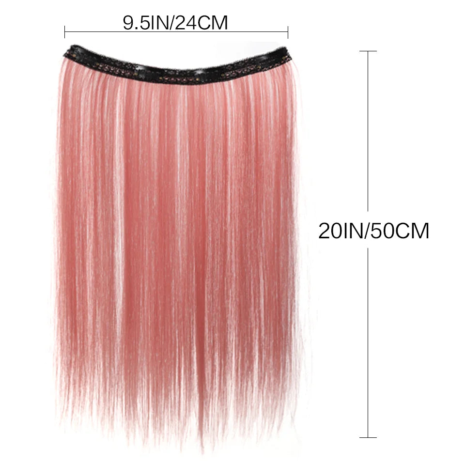 20 Inch Straight Clip-In Hair Extensions for Instant Highlights - 4