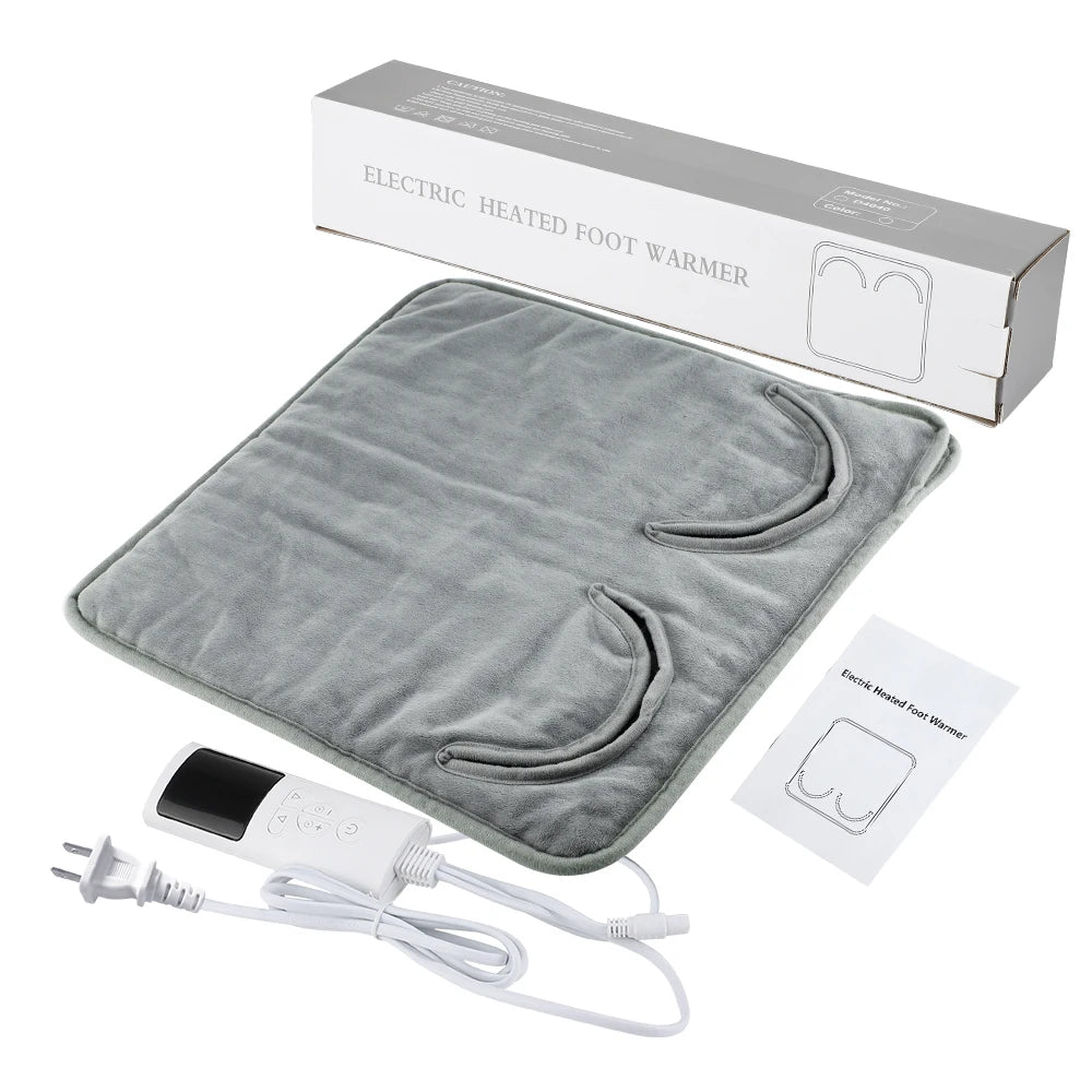 Electric Heated Foot Warmer with 9 Heat Levels and Auto Shut-Off Timer