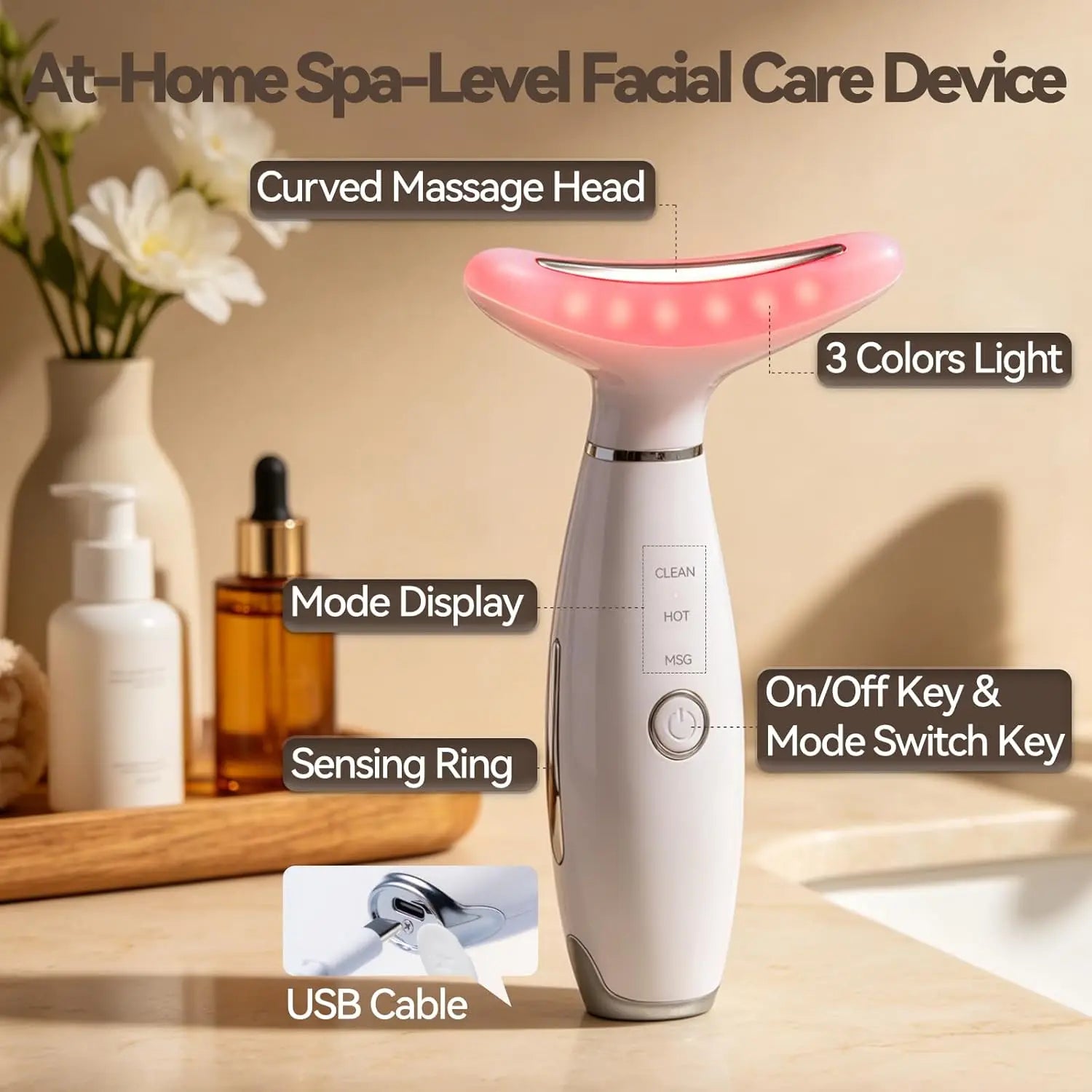 3-in-1 Facial Sculpting Massager for Skin Tightening and Jawline Lifting - 6