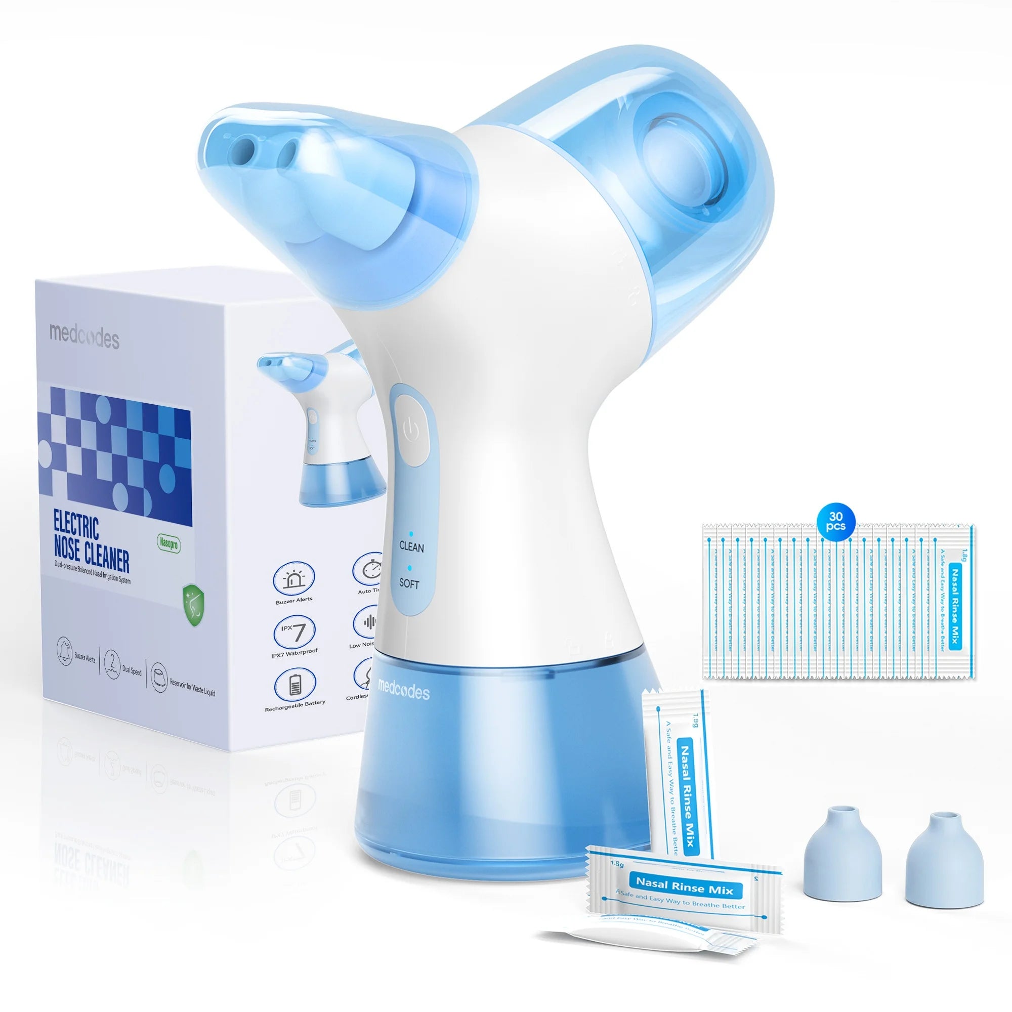 Electric Nasal Irrigation System for Sinus Congestion and Allergy Relief - 25