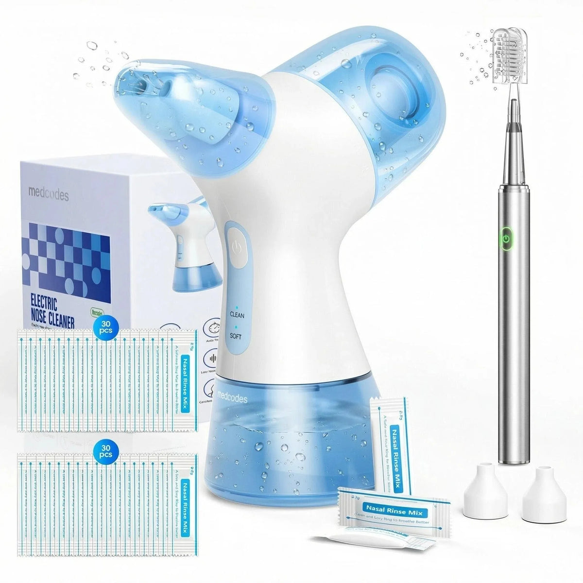 Electric Nasal Irrigation System and Sinus Congestion Relief Kit