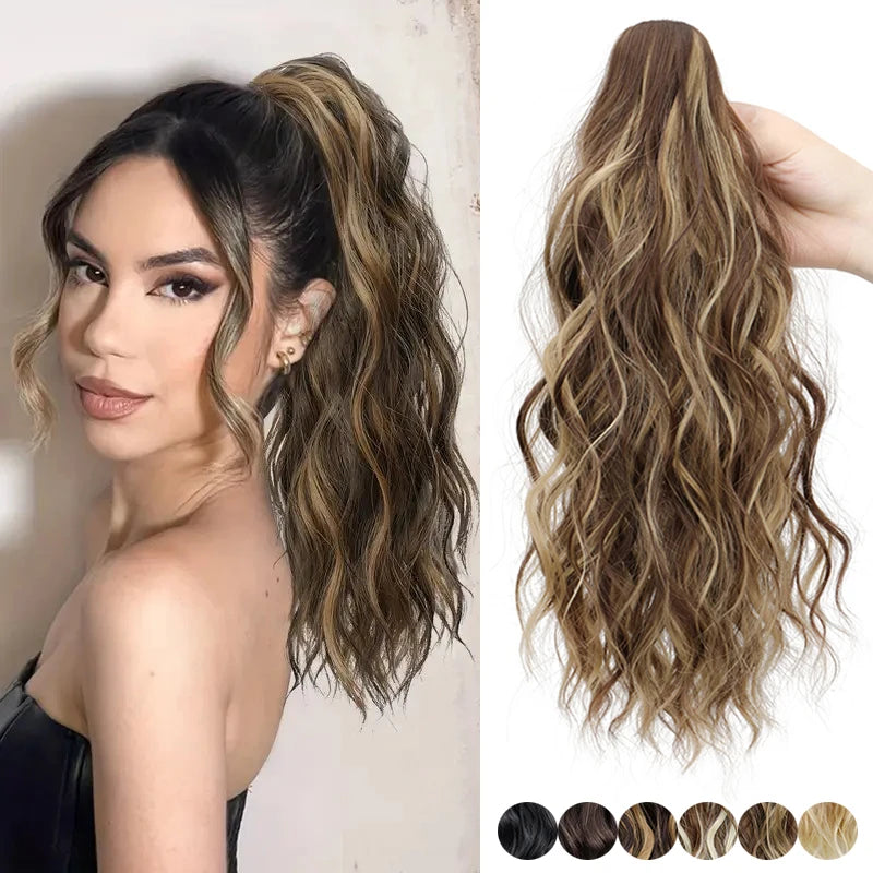 Curly Claw Clip Ponytail Hair Extension for Women - 1