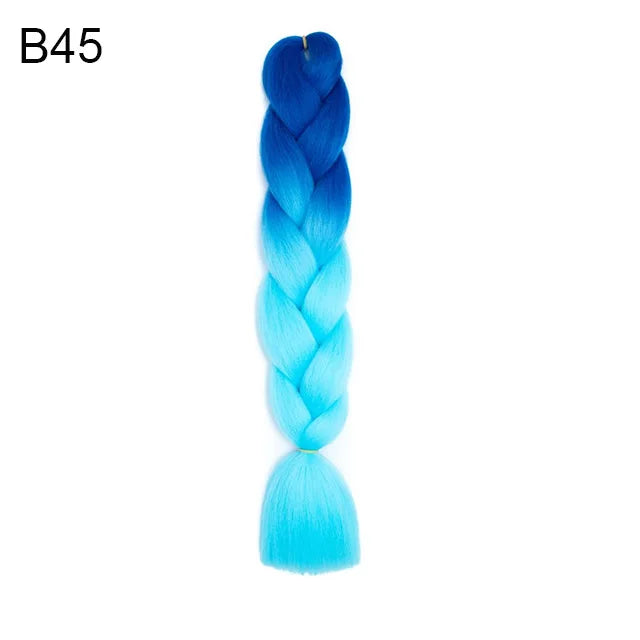 24-Inch Ombre Jumbo Braiding Hair Extensions - 45