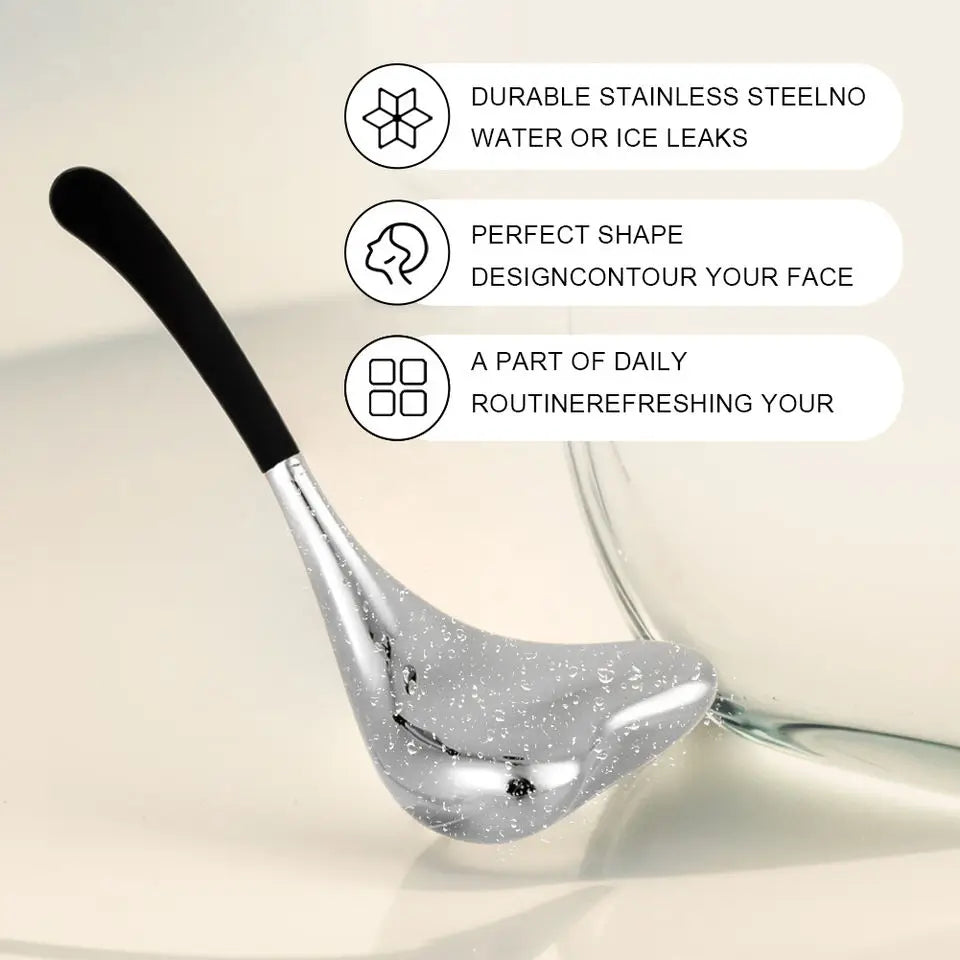 2-in-1 Stainless Steel Facial Cooling Cryo Sticks for Skin Tightening - 2