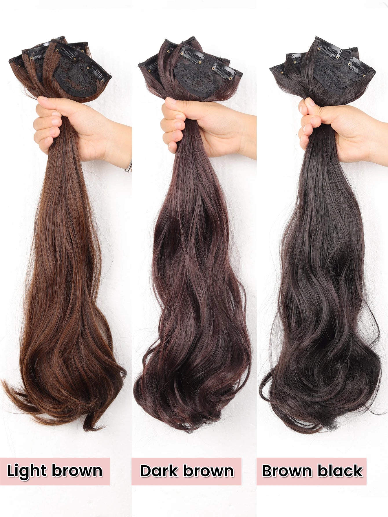 Wavy Clip-In Hair Extensions for Instant Volume and Length - 4