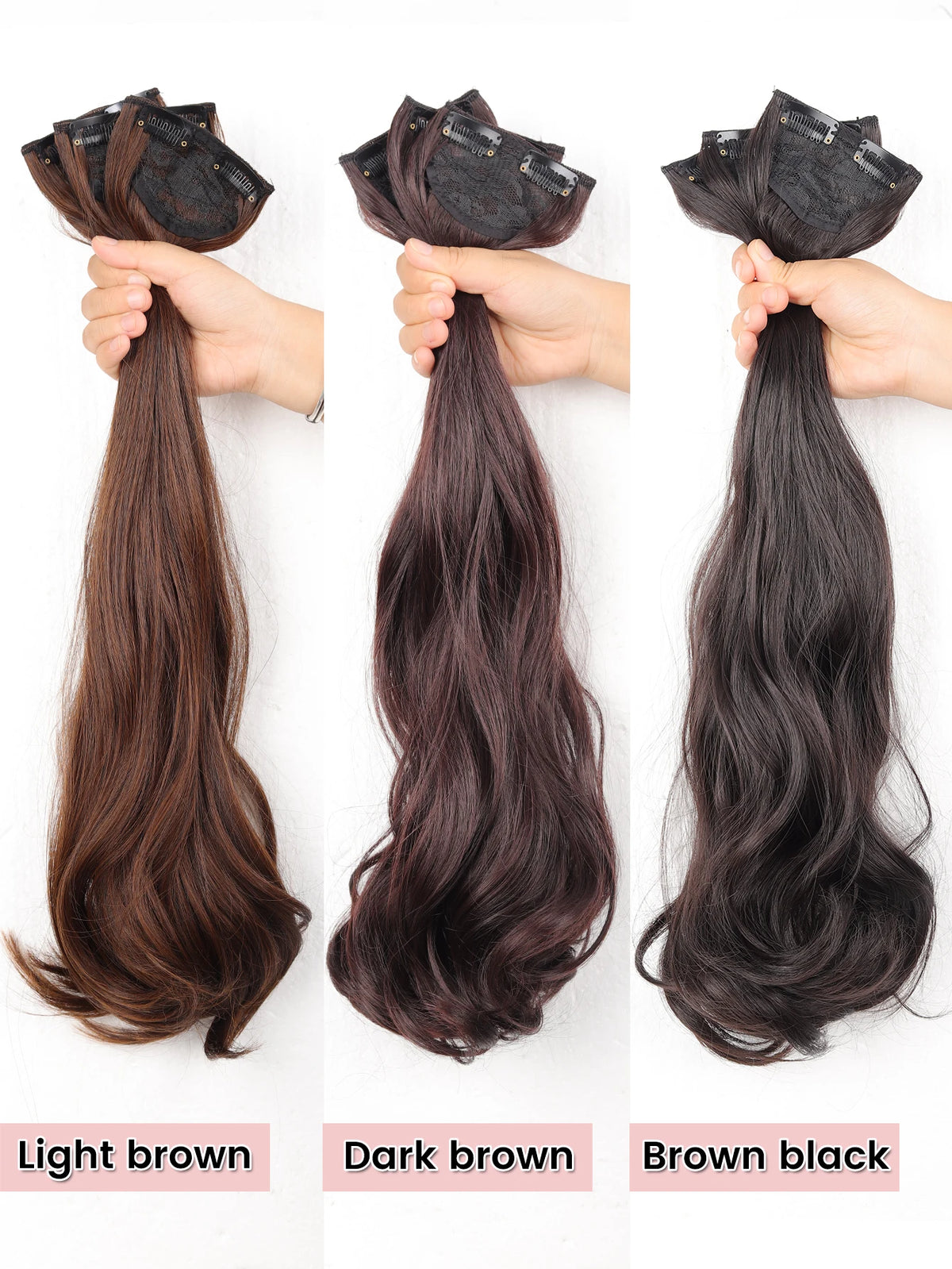 Wavy Clip-In Hair Extensions for Instant Volume and Length