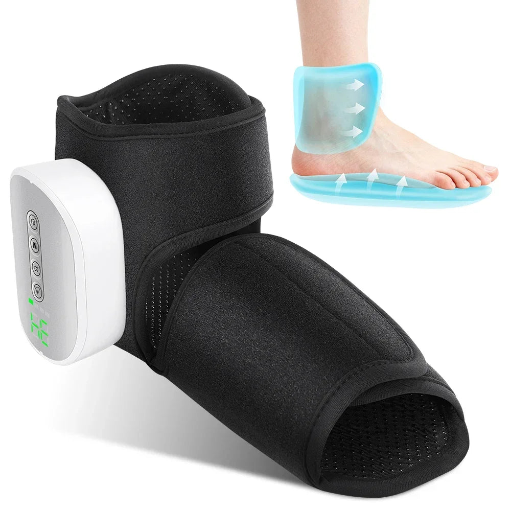 Cordless Heated Air Compression Foot and Ankle Massager for Pain Relief - 1