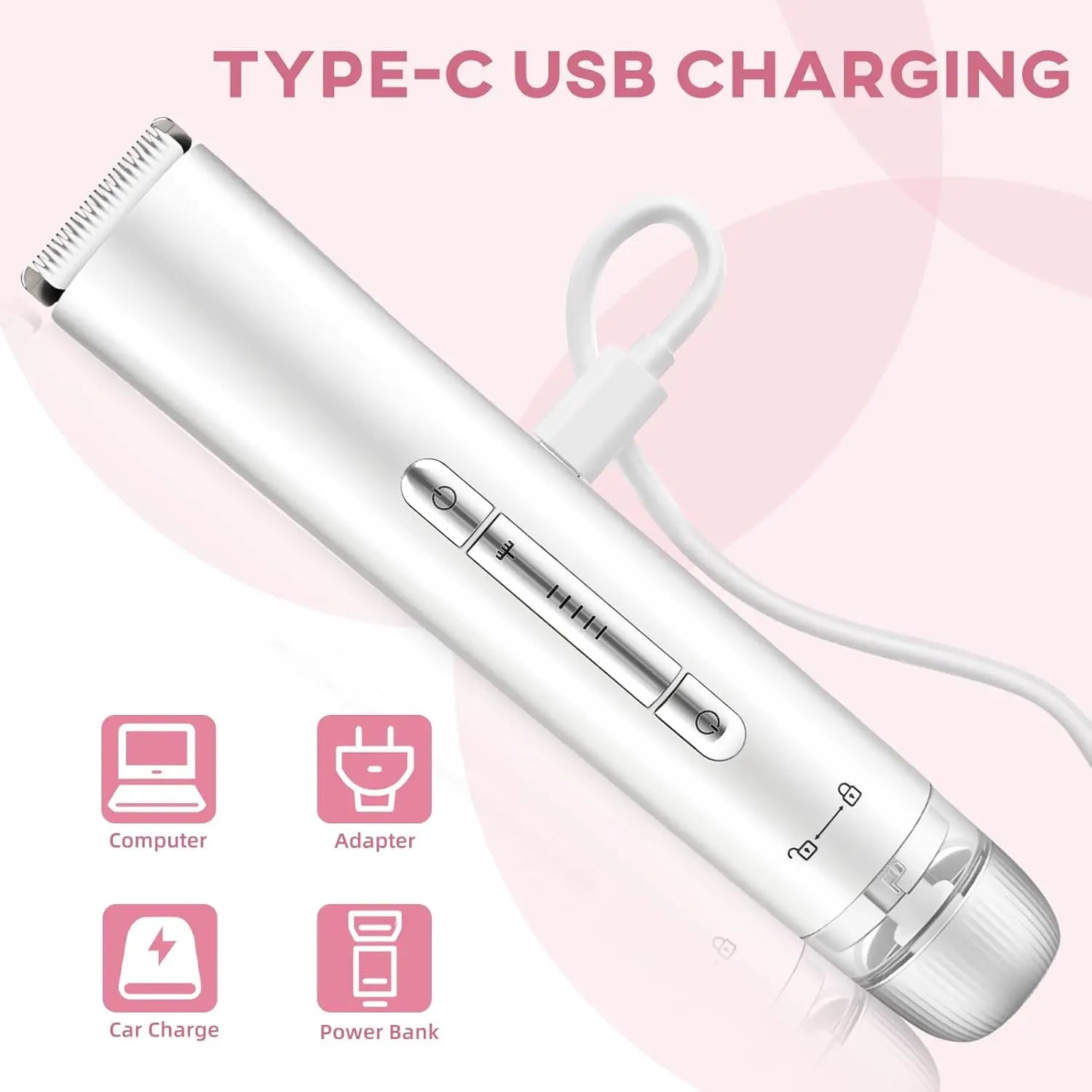 Waterproof Dual Head Electric Hair Remover for Bikini and Body Grooming - 12