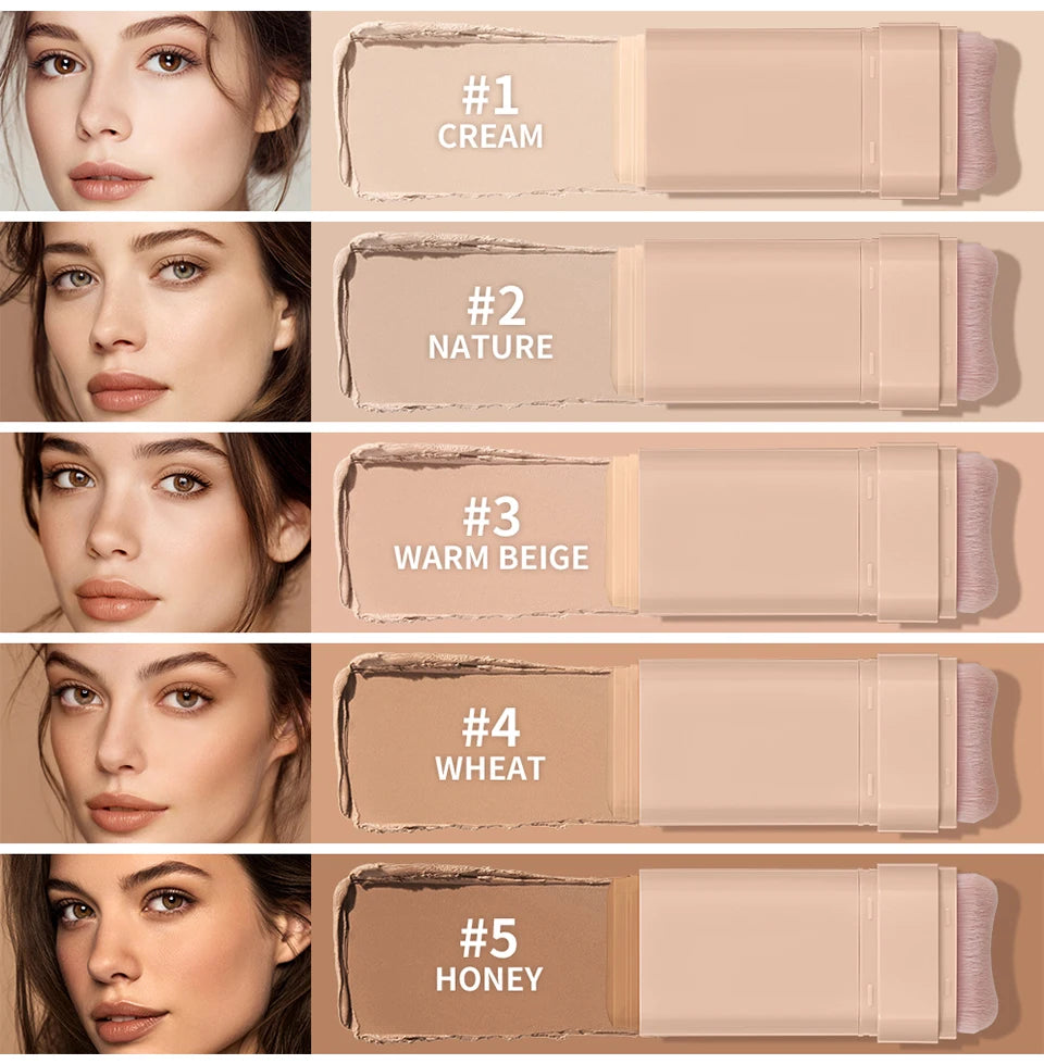 Serum-Boosted Skin Tint Foundation Stick for Radiant Hydrating Coverage