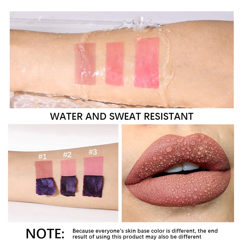 Long-Lasting Peel-Off Lip Stain for Waterproof Smudge-Proof Color - 12