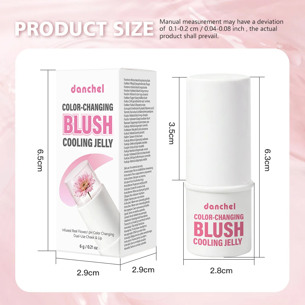 pH Adaptive Color Changing Jelly Blush for Lips Cheeks and Eyes - 16