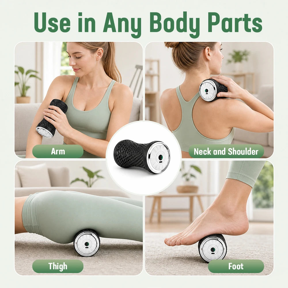Electric Vibrating Massage Roller for Deep Muscle Recovery and Relief - 9
