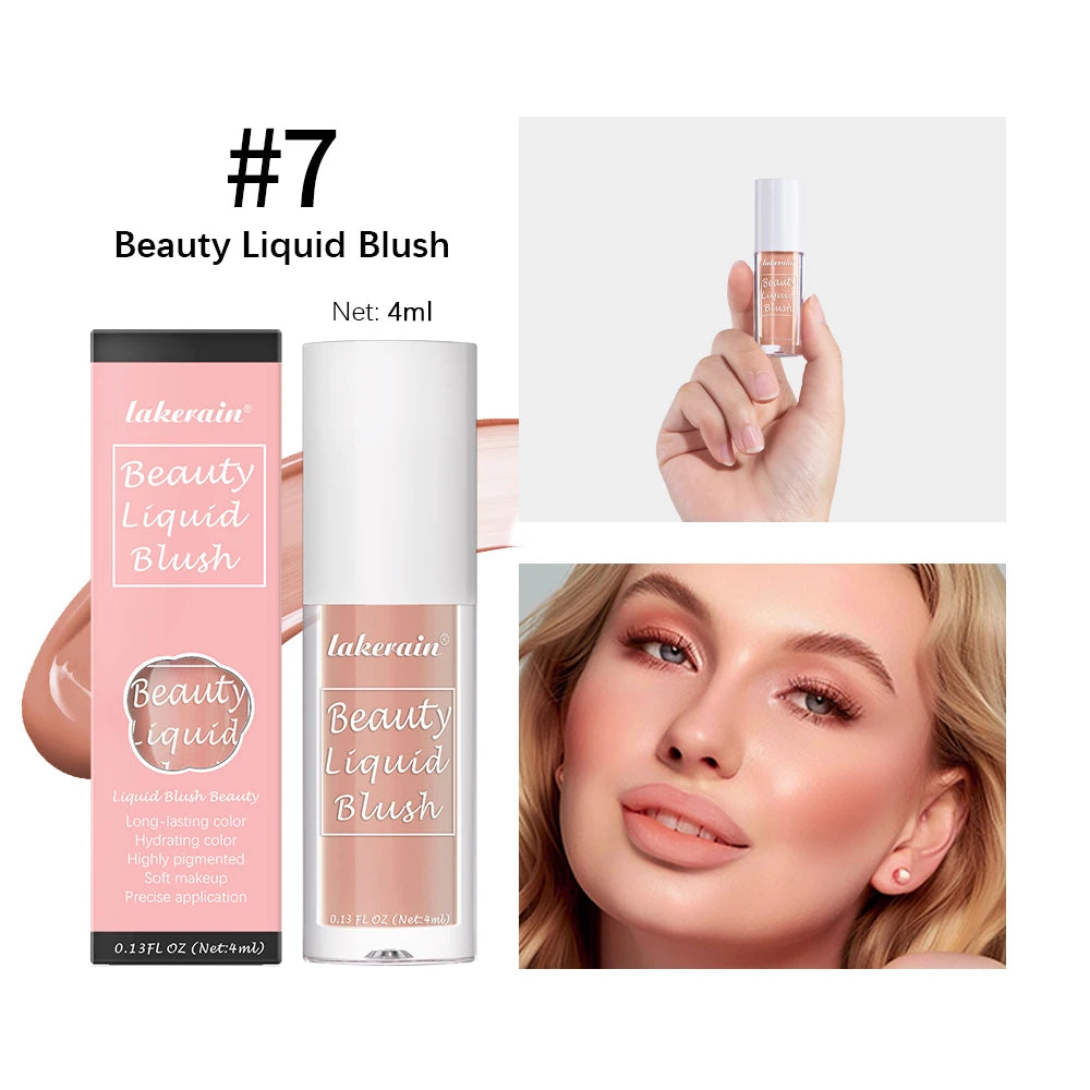 Waterproof Liquid Cheek Blush for Natural Long Lasting Dewy Makeup Glow - 22