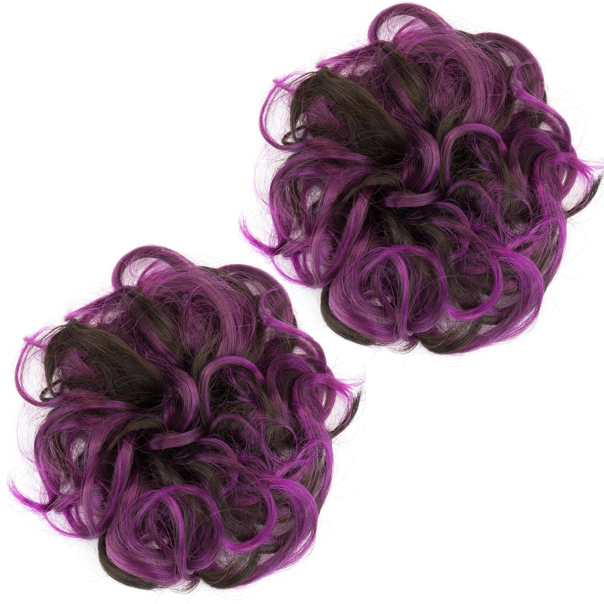 Messy Curly Hair Bun Scrunchie for Instant Volume and Elegant Updos - 13