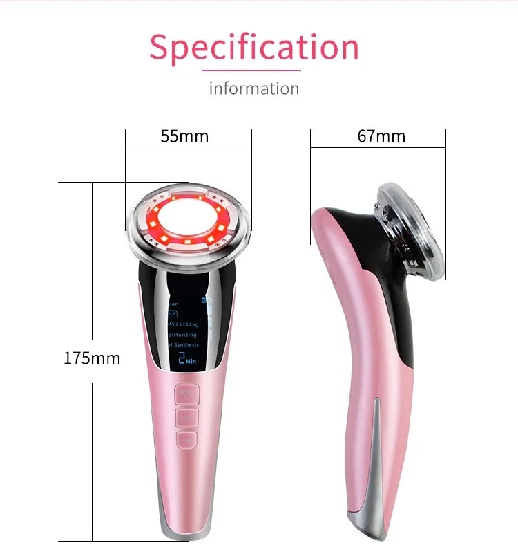 5-in-1 Micro-Current LED Facial Lifting and Skin Tightening Massager - 13