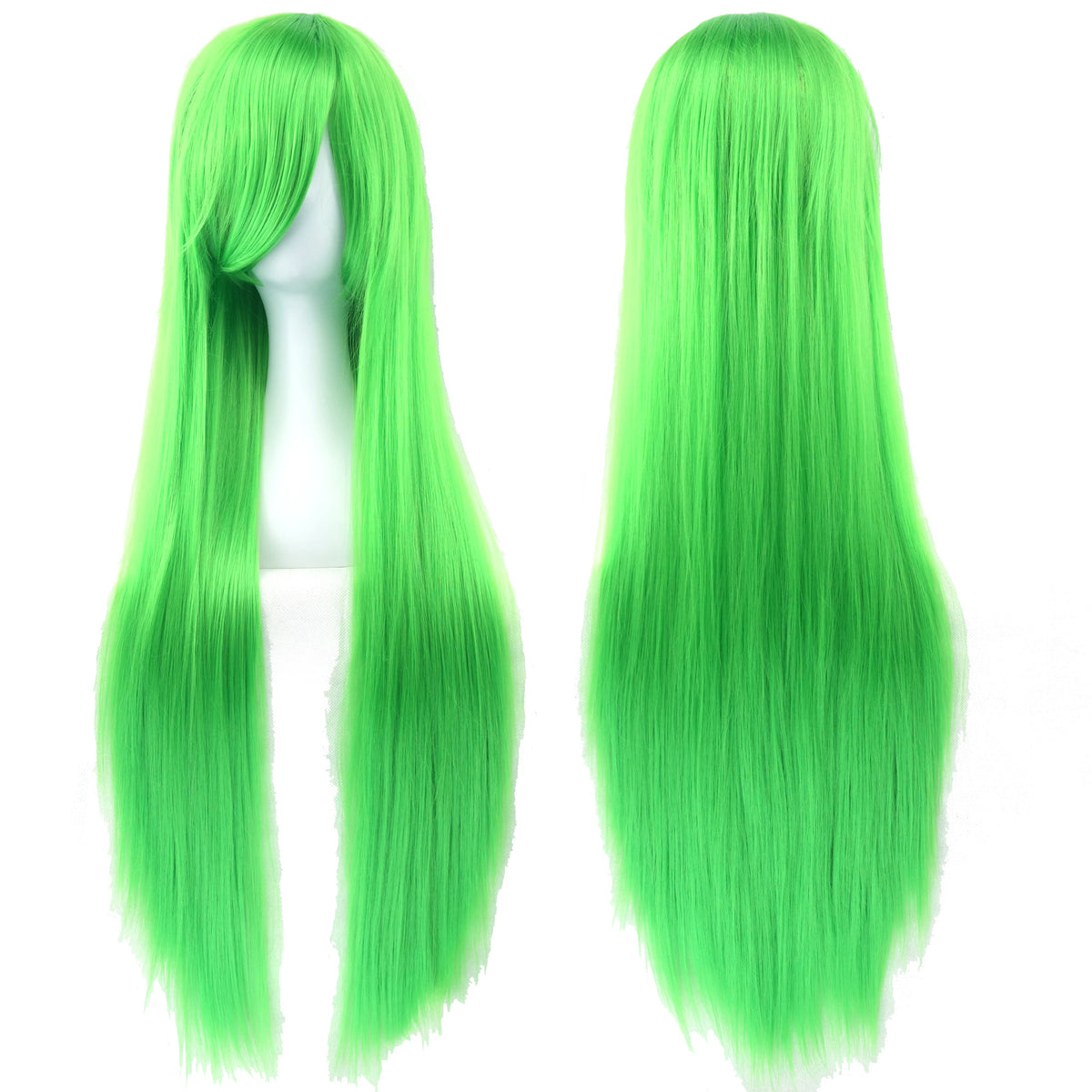 80cm Long Straight Synthetic Wig for Cosplay and Costume Parties