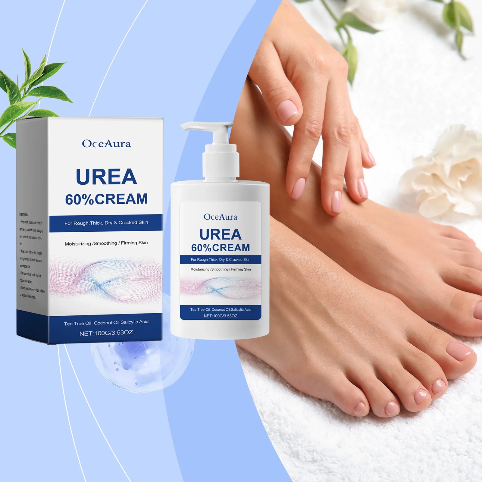 60% Urea Moisturizing Cream for Cracked Heels and Dry Rough Skin - 1
