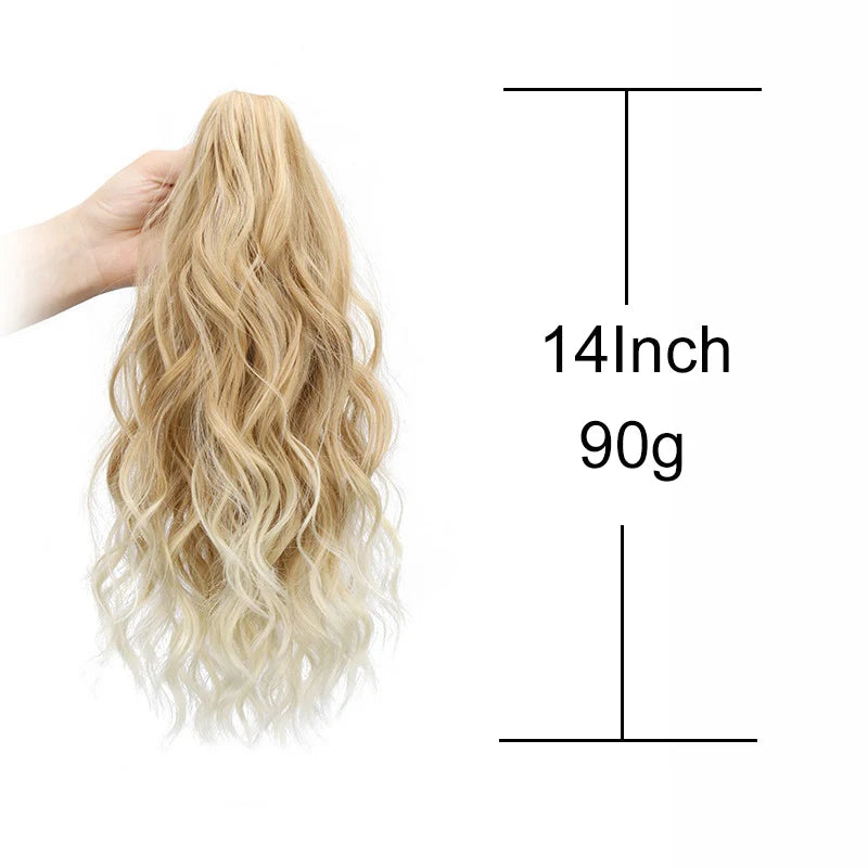14-Inch Curly Claw Clip Ponytail Hair Extension - 3