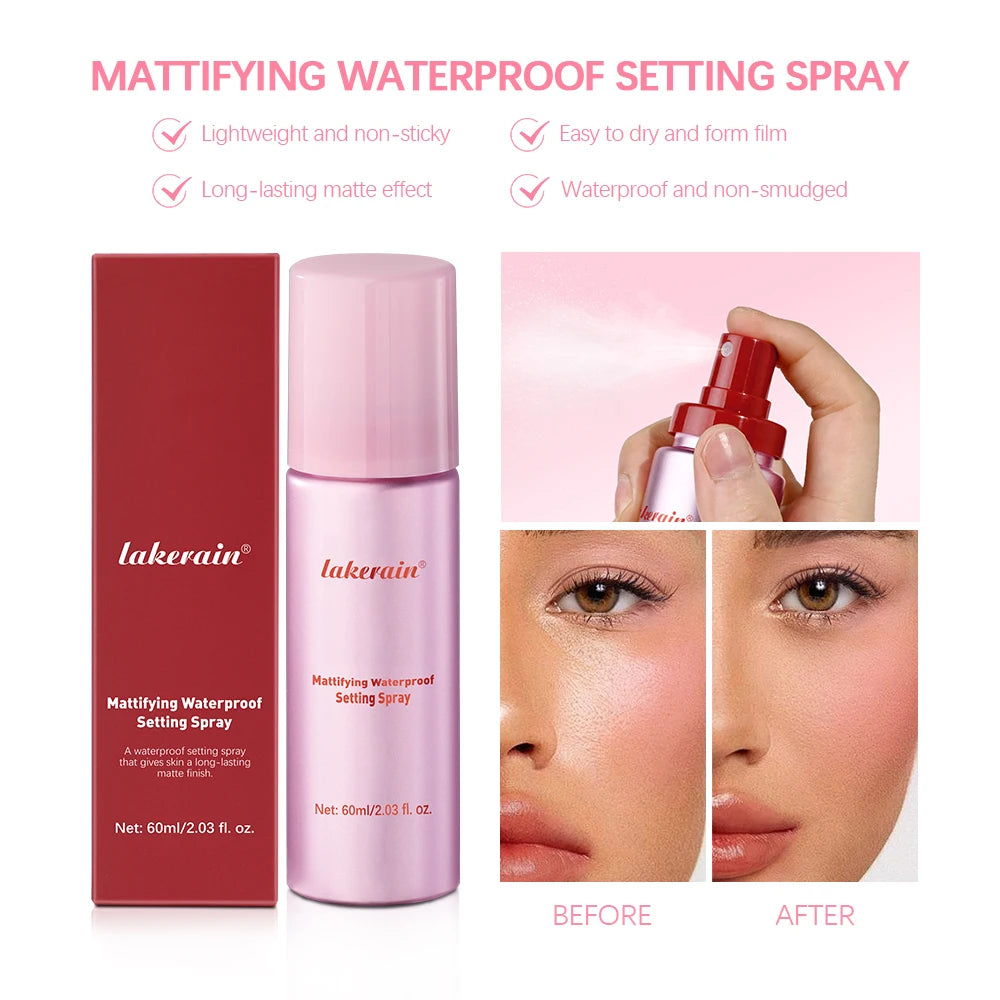 Long-Lasting Oil Control Waterproof Makeup Setting Spray for All Skin - 5