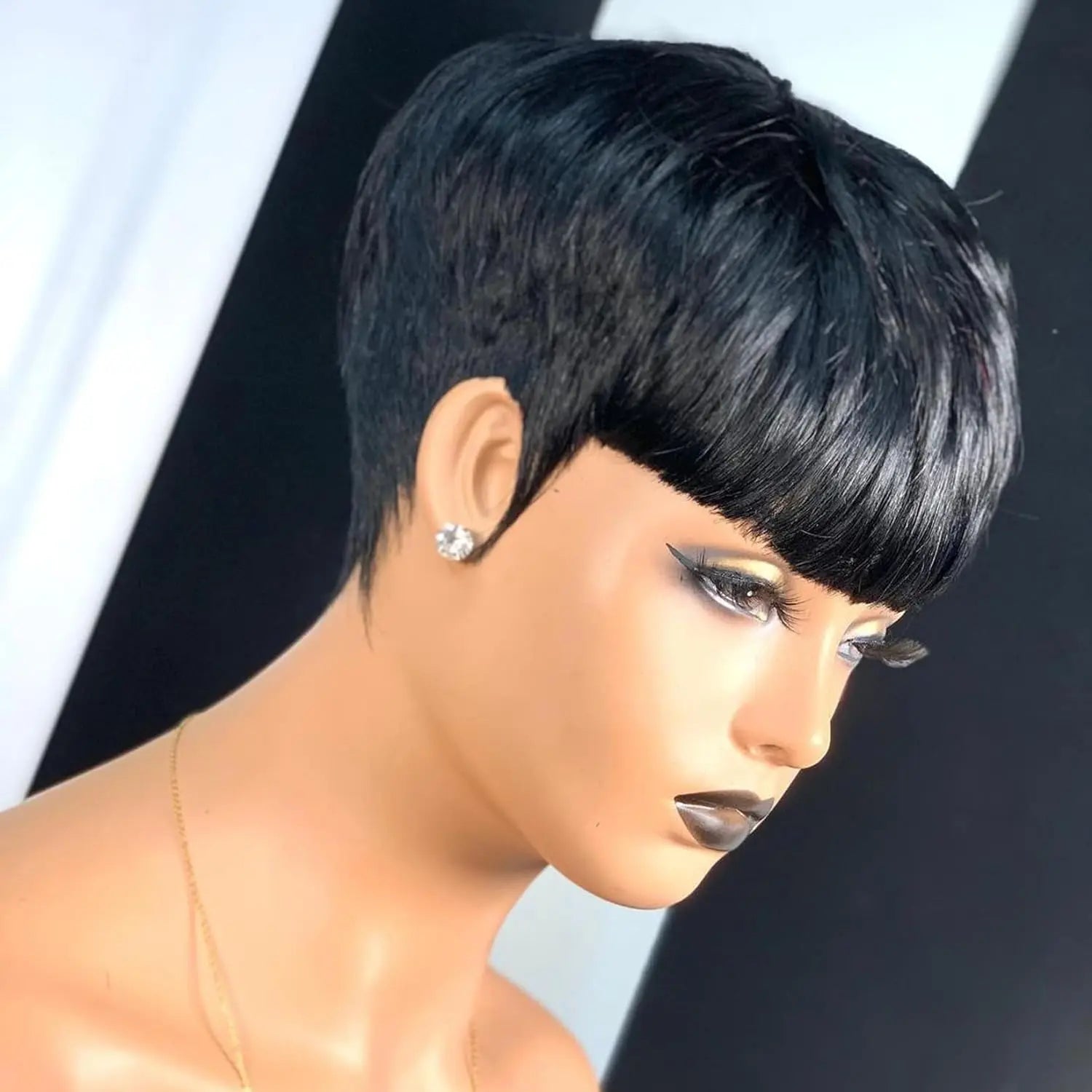 Short Pixie Cut Synthetic Wig for Women - 7