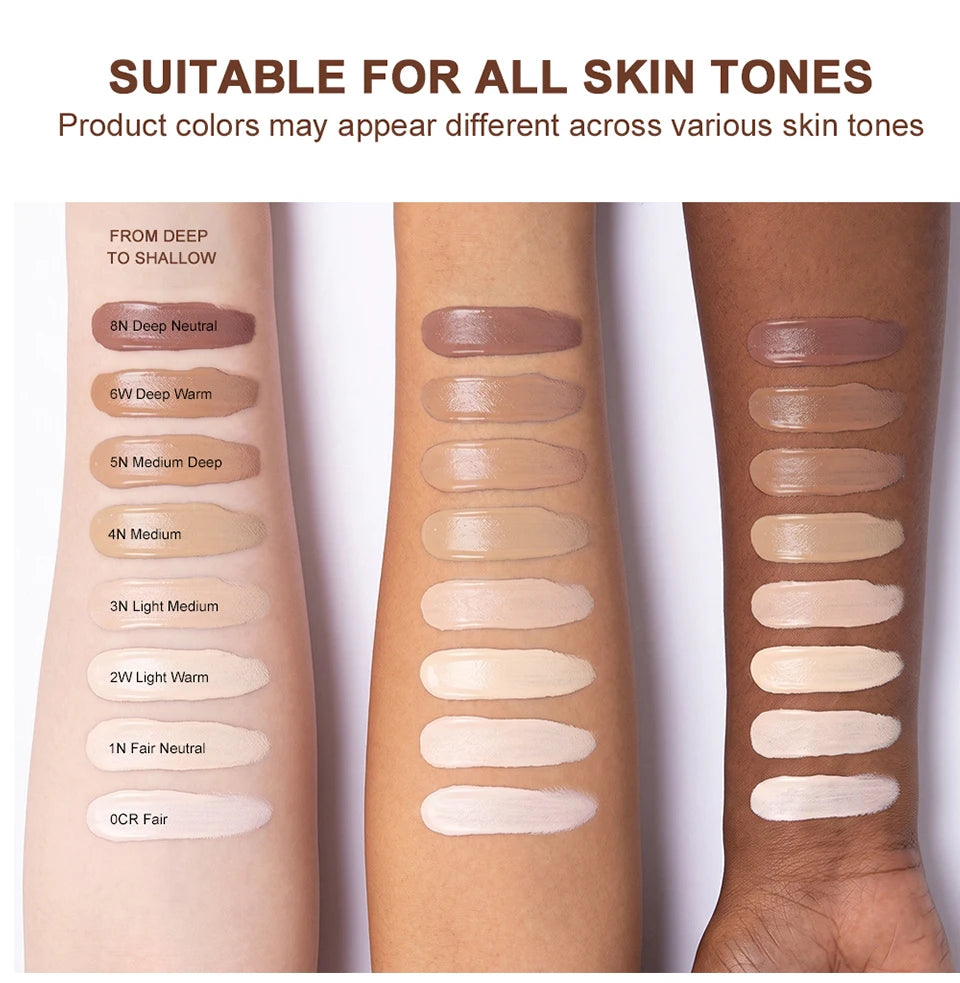 Full Coverage Waterproof Liquid Concealer for Face and Body Makeup