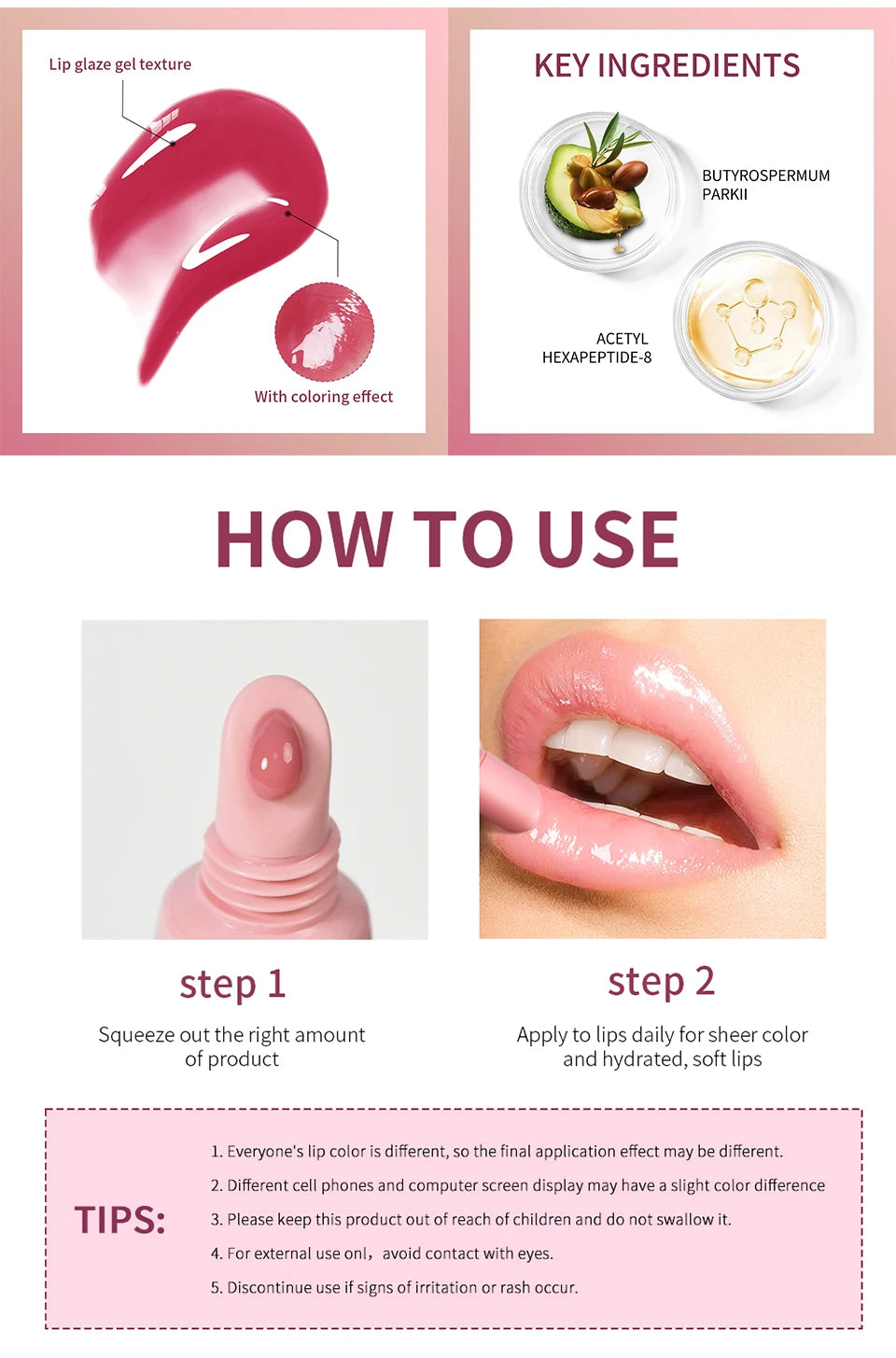 Peptide Moisturizing Lip Tint for Soft and Hydrated Lips - 14