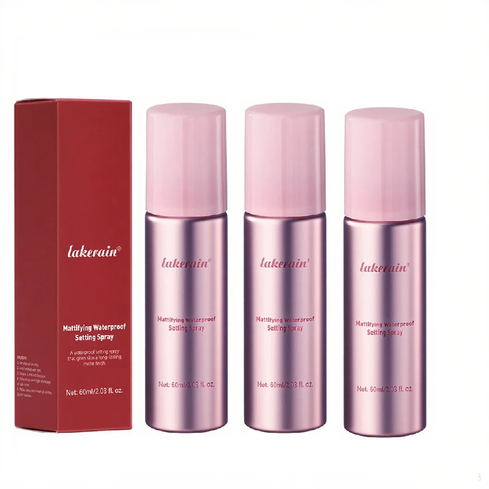 Long-Lasting Mattifying Waterproof Makeup Setting Spray for All Skin Types