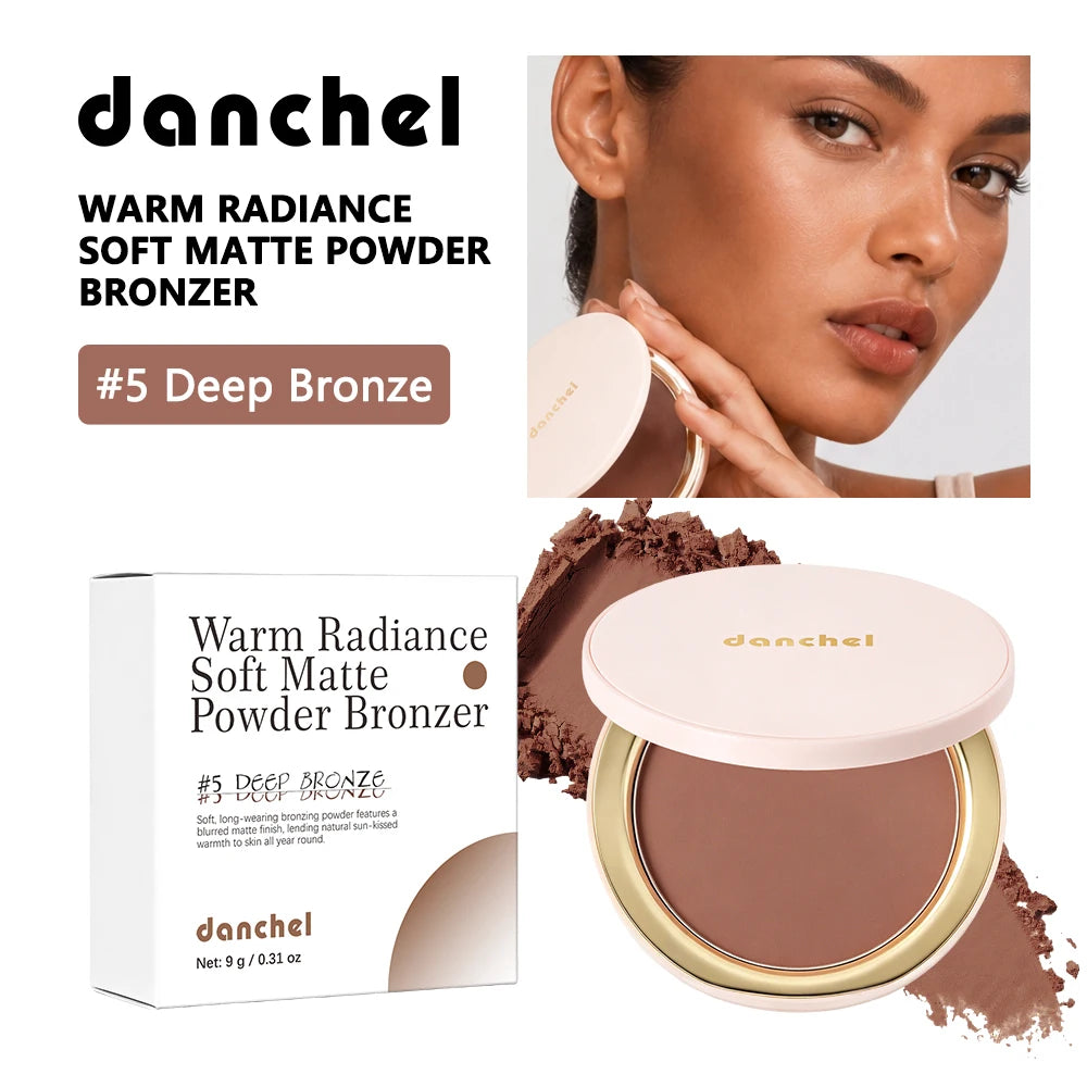 Soft Matte Bronzer Powder for Natural Face Contouring and Sculpting - 20