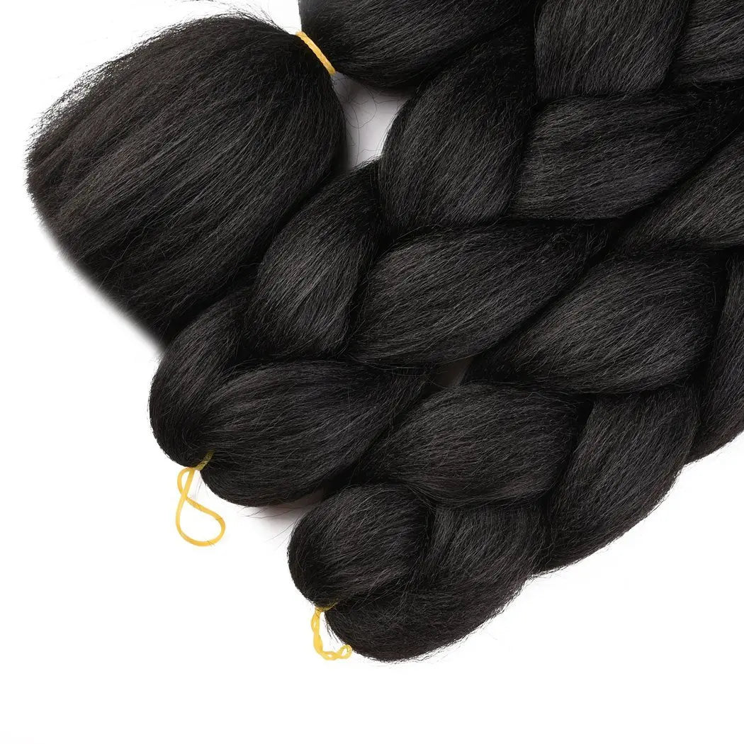 24-Inch Synthetic Jumbo Braiding Hair Extensions for Styling - 3
