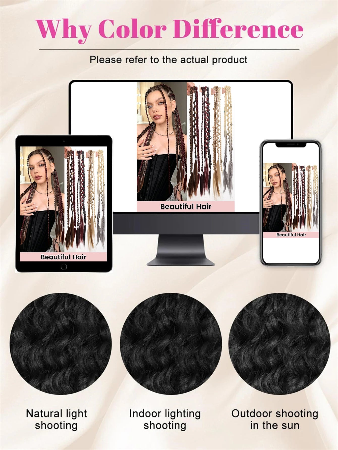20-Inch Bohemian Clip-In Braided Hair Extensions - 16