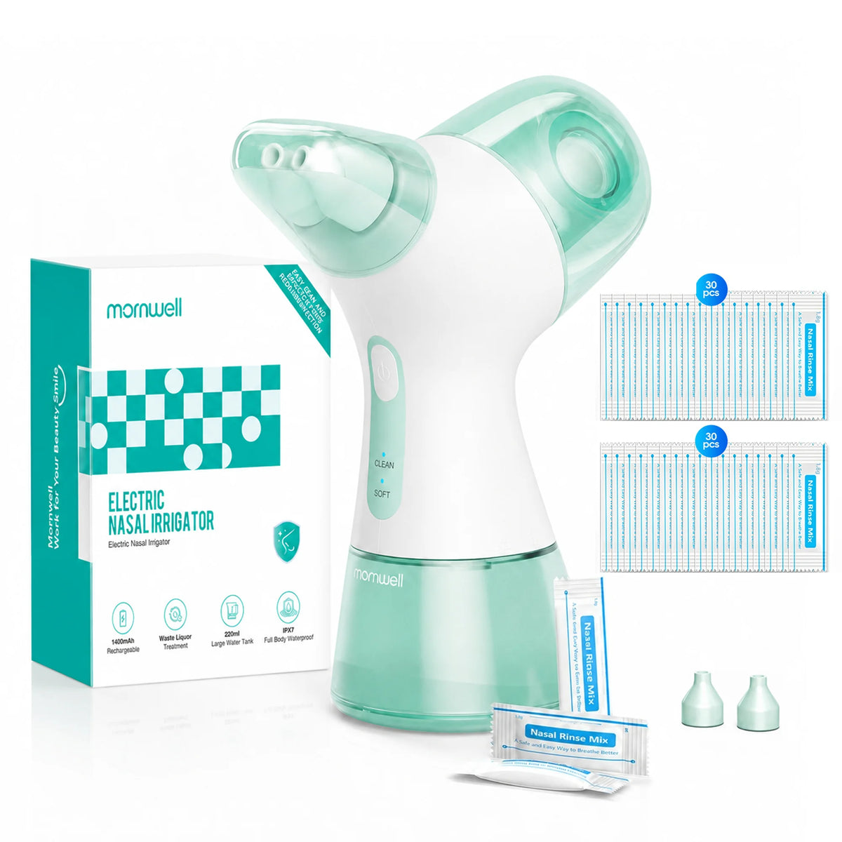 Electric Nasal Irrigator for Sinus Congestion and Allergy Relief