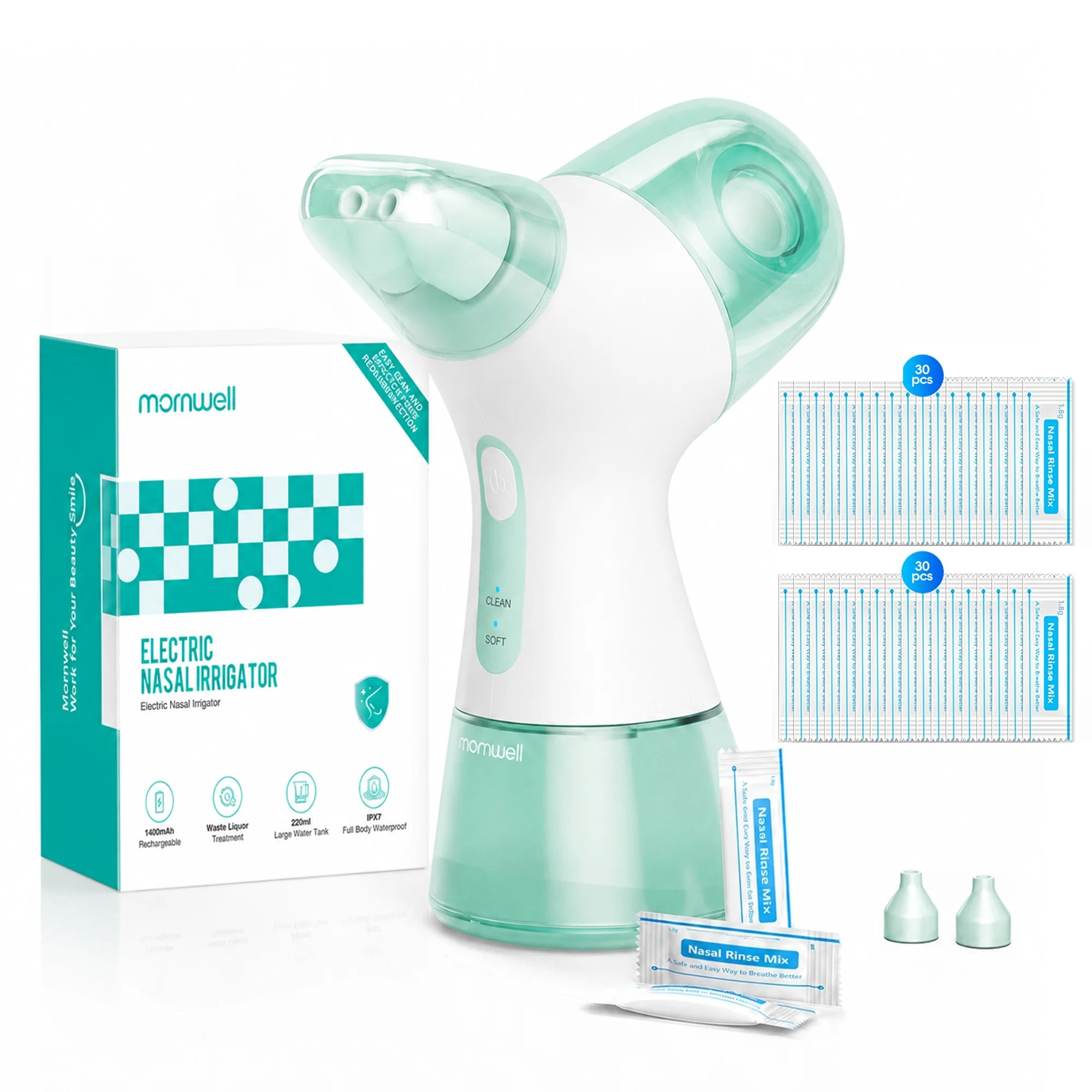 Electric Nasal Irrigation System for Sinus Congestion and Allergy Relief - 22