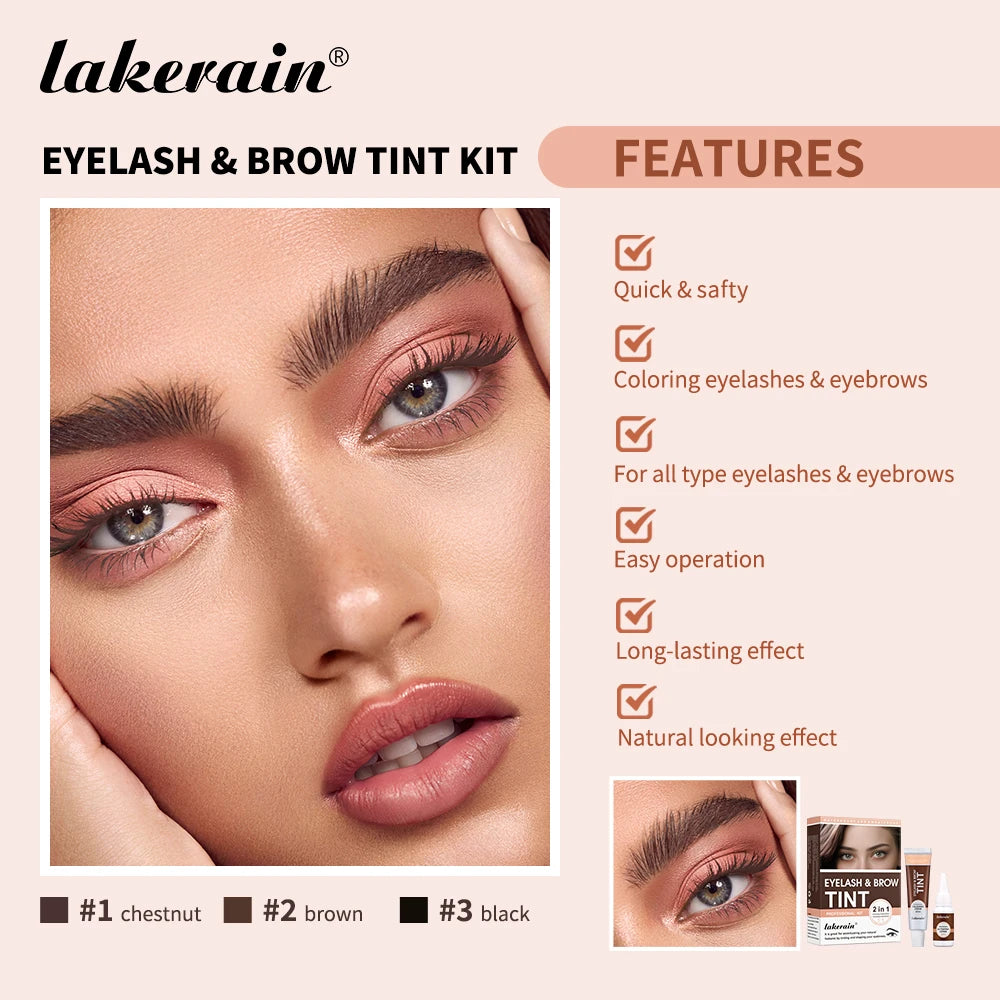 Professional Eyelash and Eyebrow Tinting Kit for Long Lasting Color - 4
