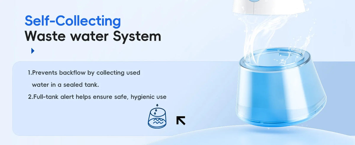 Portable Electric Nasal Rinse and Water Flosser Combo for Sinus Relief