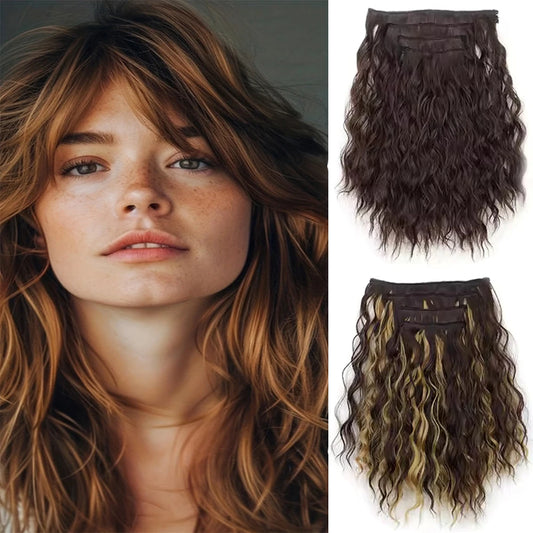 14-Inch Wavy Clip-In Hair Extension Set