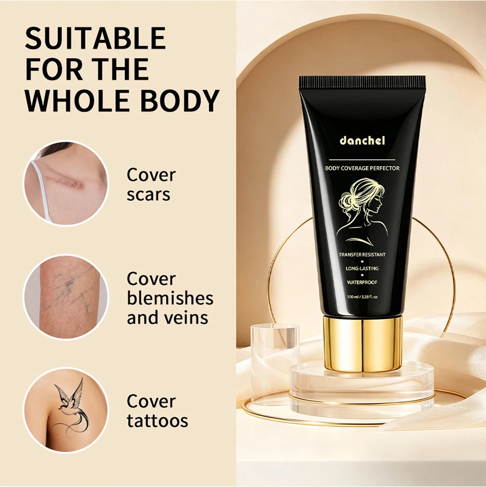 Waterproof Full Coverage Body Concealer for Tattoos Scars and Blemishes - 12