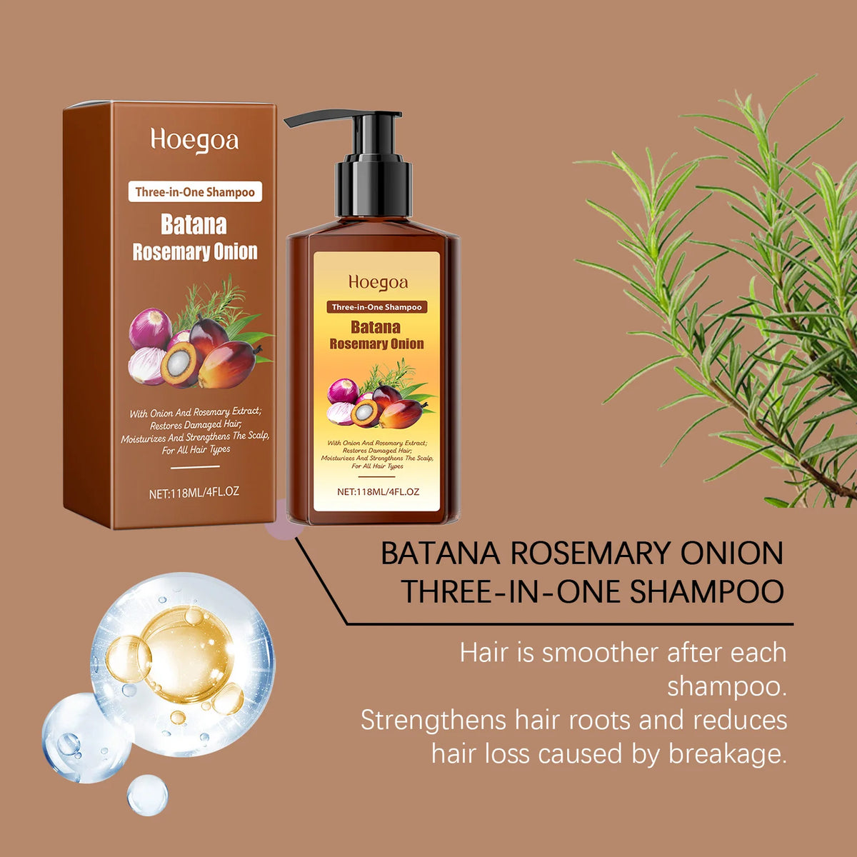 Hair Growth and Scalp Repair Shampoo for Damaged or Thinning Hair