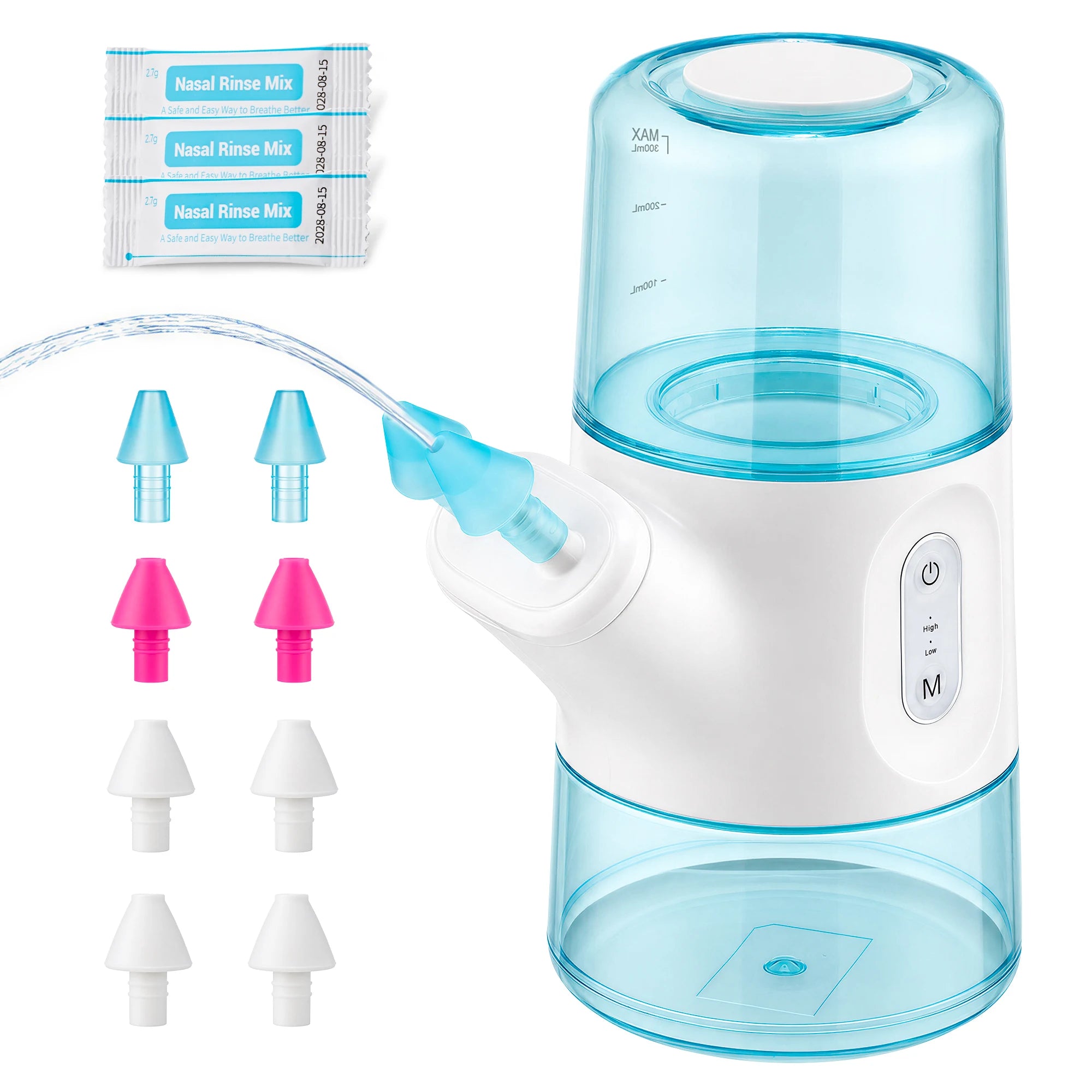 Electric Nasal Irrigator for Sinus Relief and Congestion Cleaning - 1