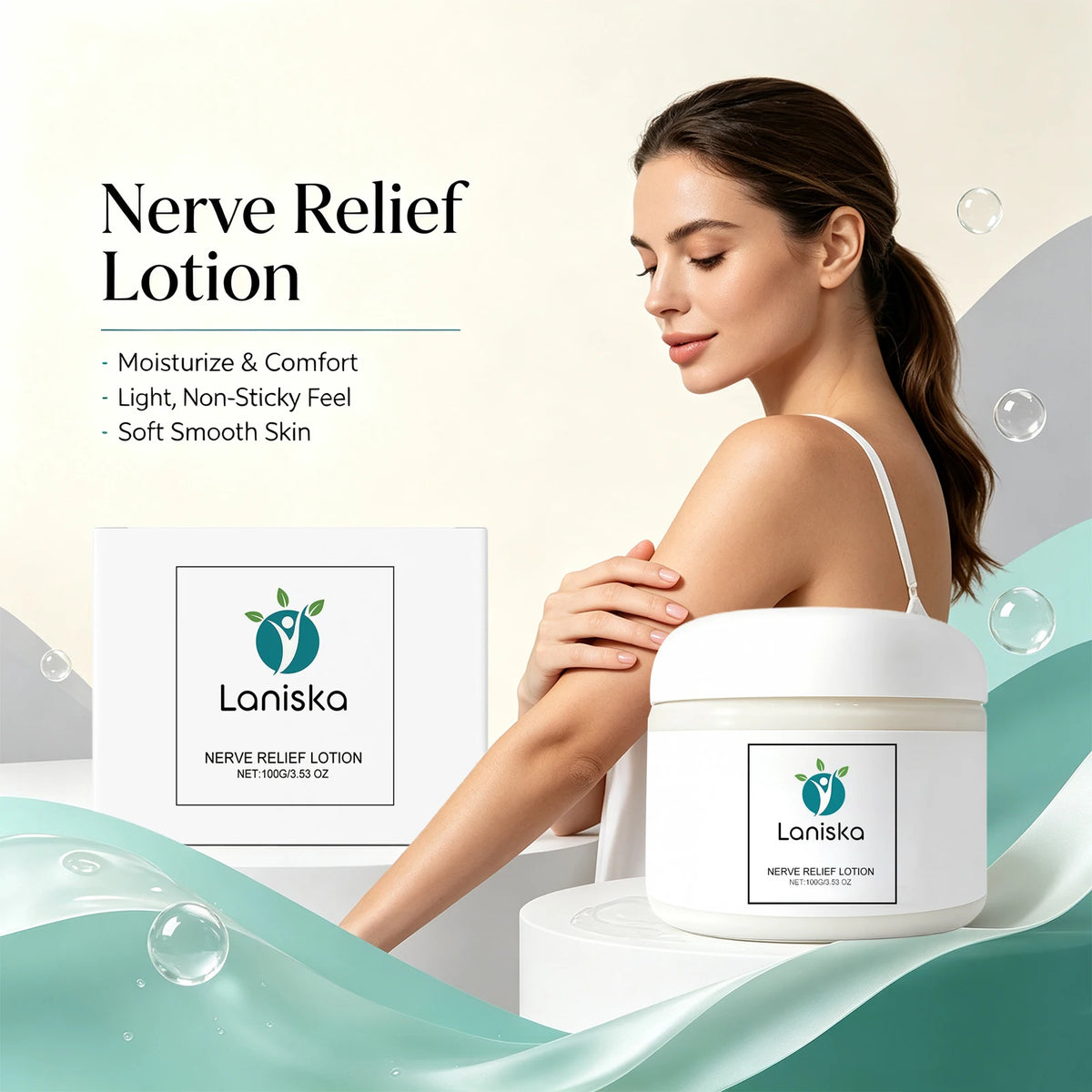 Soothing Nerve Relief Lotion for Tired Body Skin and Muscle Discomfort