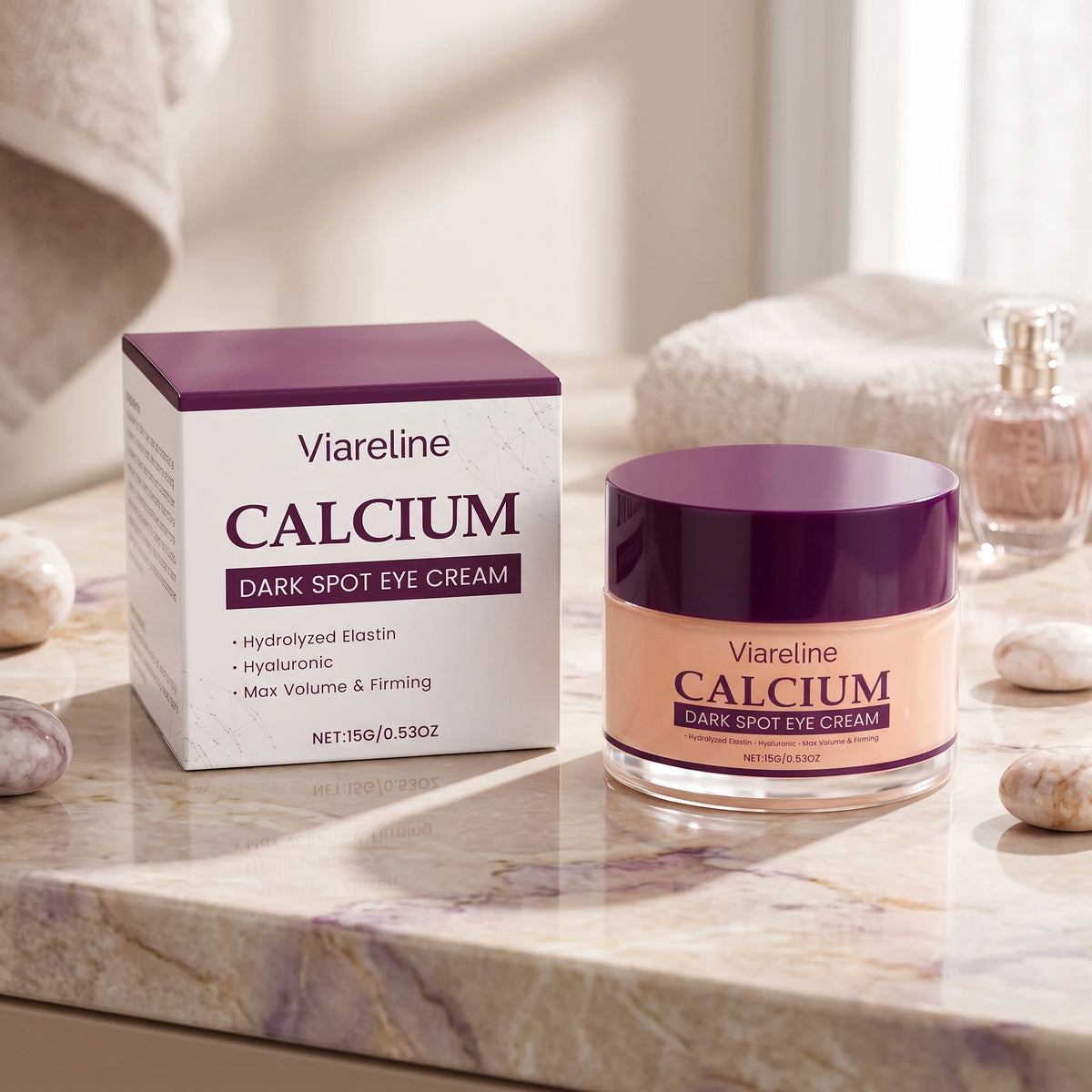 Hydrating Calcium Eye Cream for Dark Circles and Fine Lines