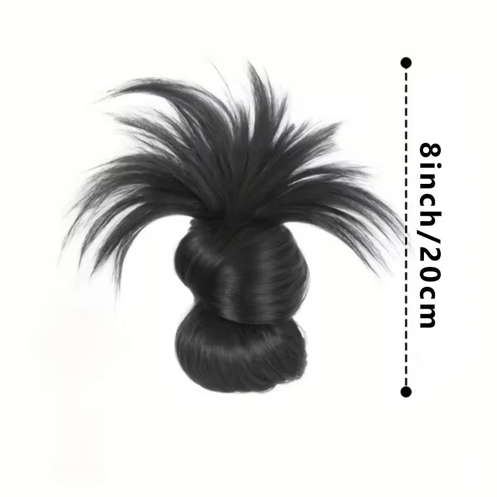 Fluffy Claw Clip Messy Bun Hair Extension for Daily Style - 4