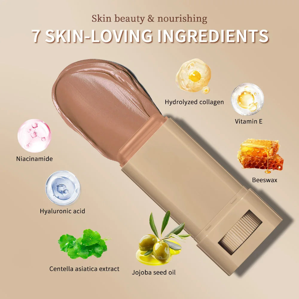 Serum Boosted Skin Tint Foundation Stick for Radiant Hydrating Coverage