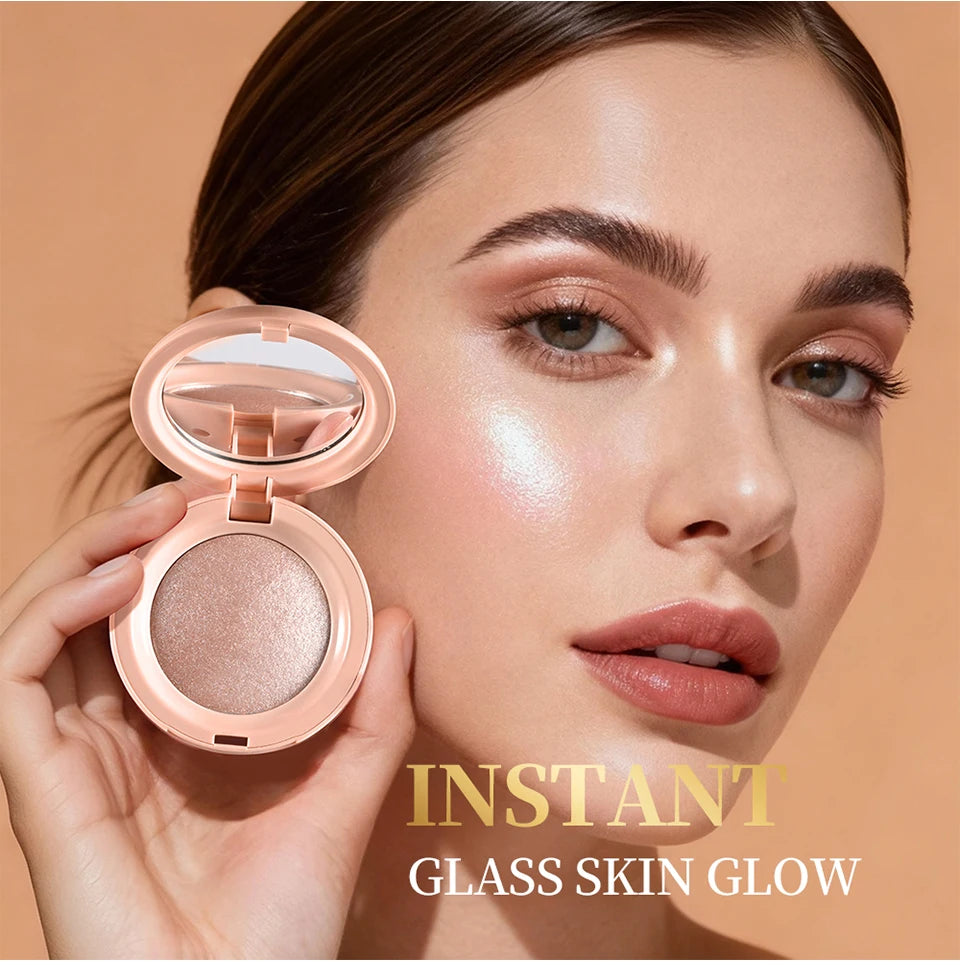 Silky Smooth Highlighter Powder for a Radiant Glass Skin Glow Finish - 13