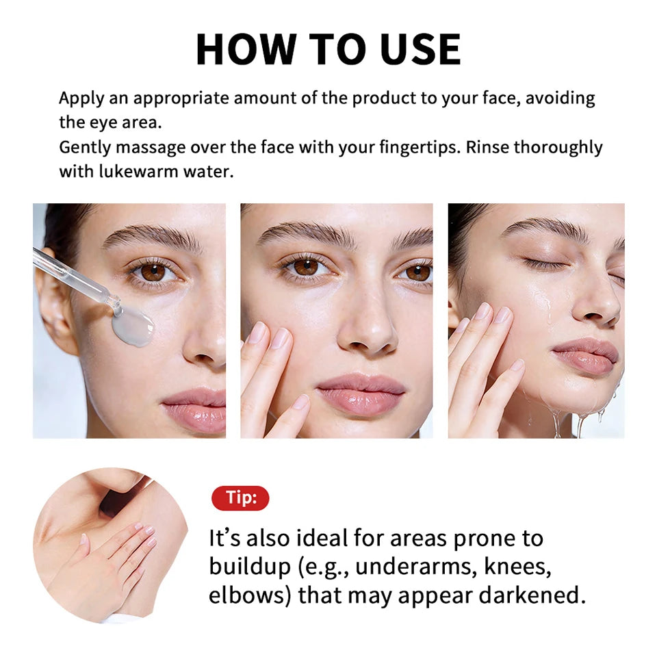 Exfoliating Rice Essence Serum for Deep Pore Cleansing and Skin Brightening