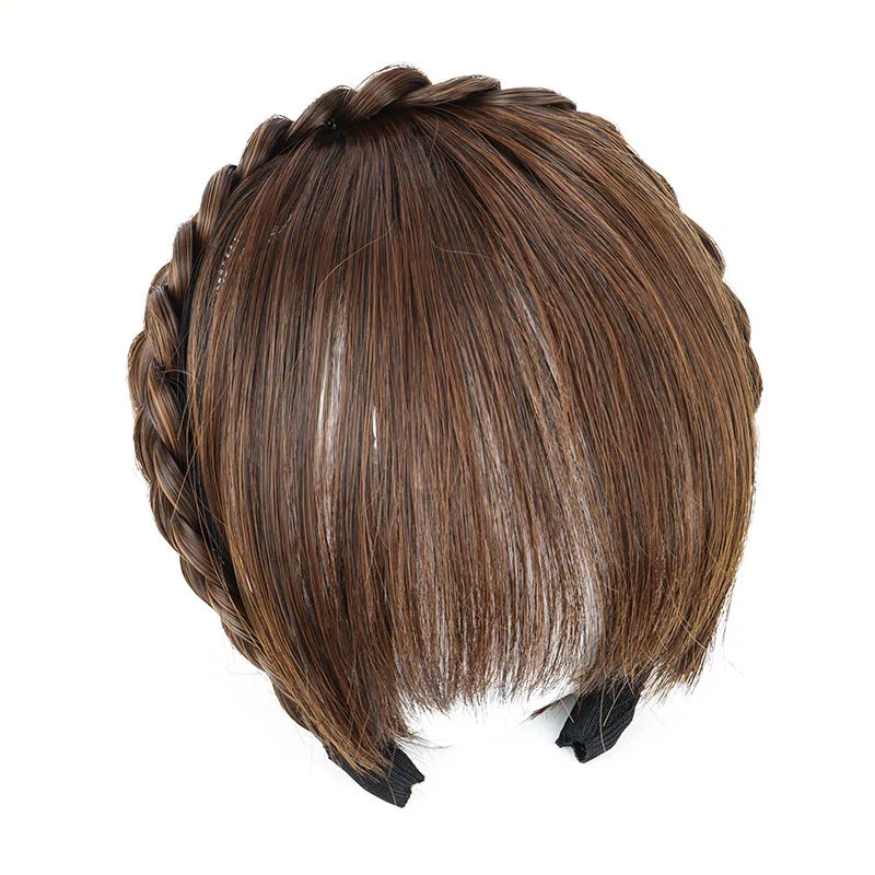 Seamless Synthetic Headband Hair Bangs for Instant Hair Styling - 9