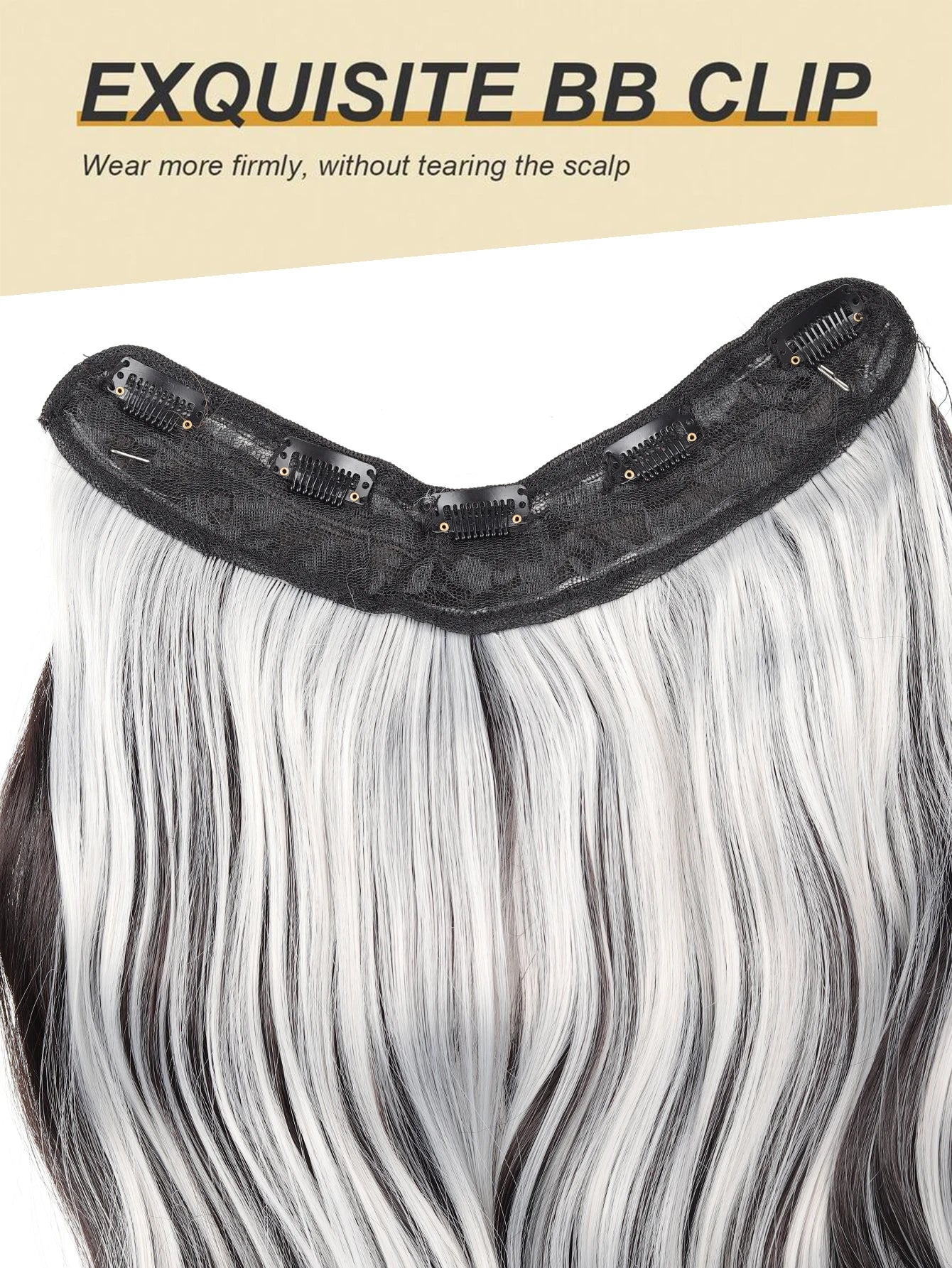 Wavy Clip-In Hair Extensions for Voluminous Curls - 5